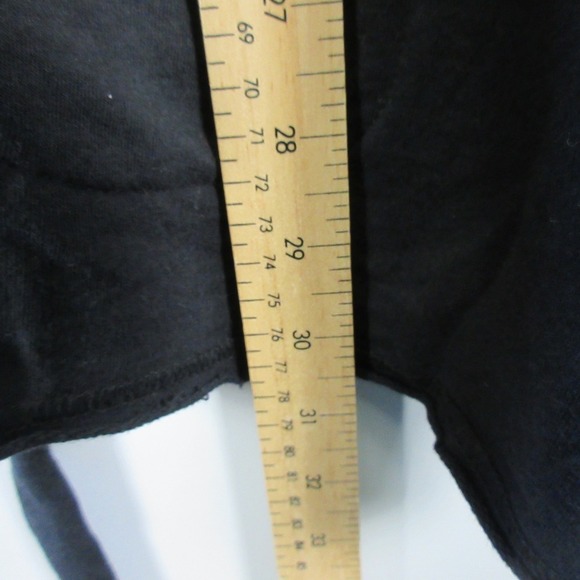 Vintage Lucky Brand Cardigan Women L Black Cotton Floral Embroidered Boho 450 - Picture 7 of 8